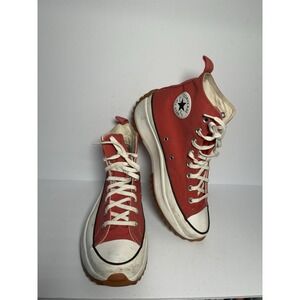 Converse Run Star‎ Hike High Top Red Canvas Platform Men's US 10 / Women's 11.5